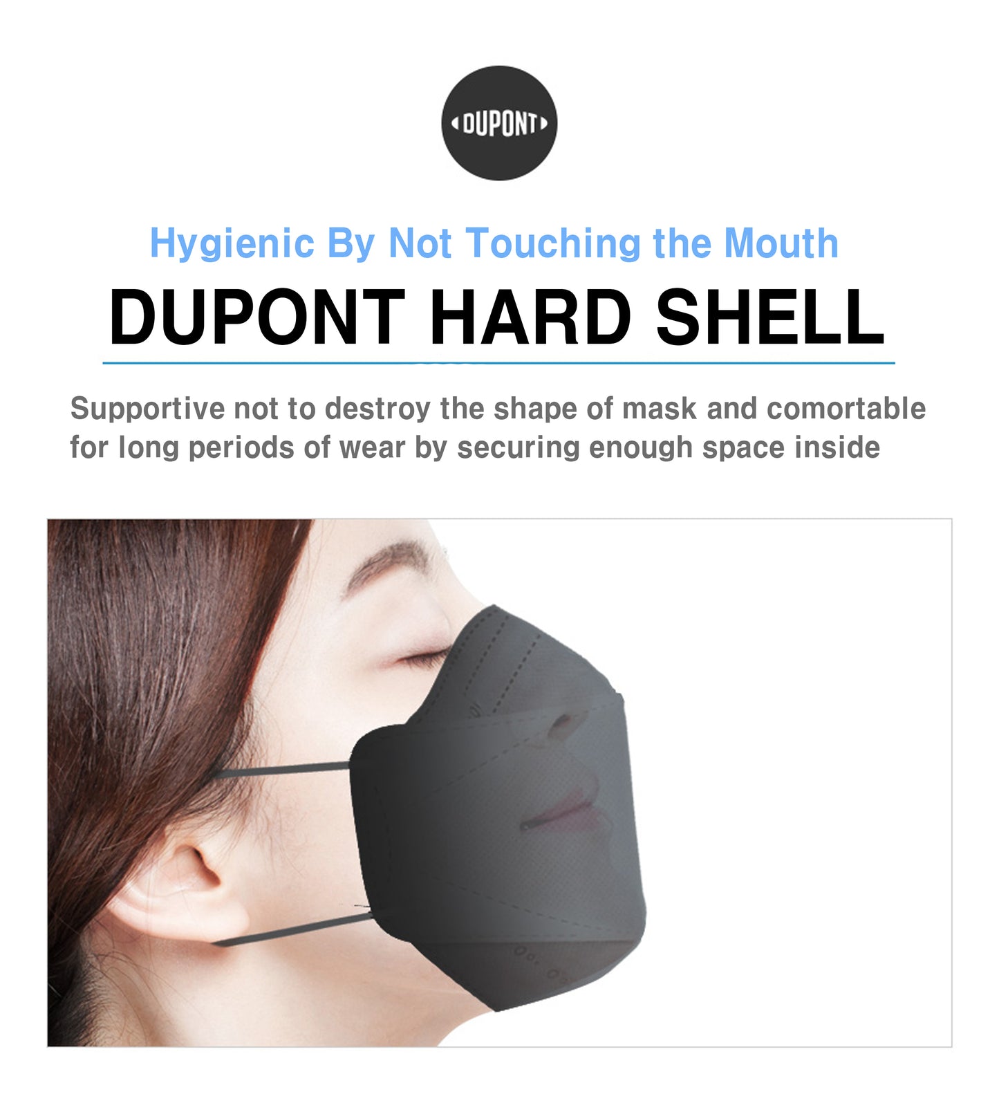 HAPPYDAY KF94 Number One Guard Black Face Mask for Adult (25 Packages)